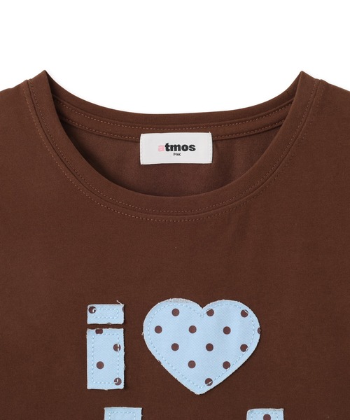 atmos pink(アトモスピンク)の「atmos pink I Love pink Dot T-shirt / アトモス ピンク アイ ラブ ピンク ドット T-シャツ(Tシャツ/カットソー・レディース・ブラウン/ホワイト/ブラック・FREE)」の13枚目の写真