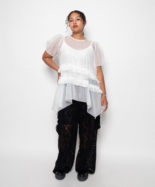 PUNYUS(プニュズ)の「【NEW SIZE】シアーワンピース(ワンピース・レディース・ブラック/ホワイト・3/1/2/4/5)」の15枚目の写真