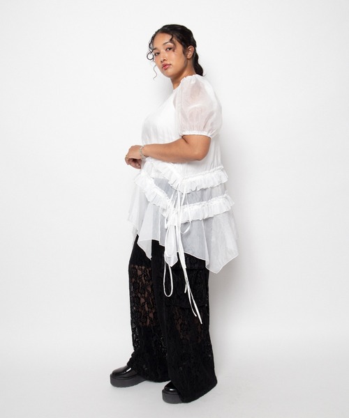 PUNYUS(プニュズ)の「【NEW SIZE】シアーワンピース(ワンピース・レディース・ブラック/ホワイト・3/1/2/4/5)」の16枚目の写真