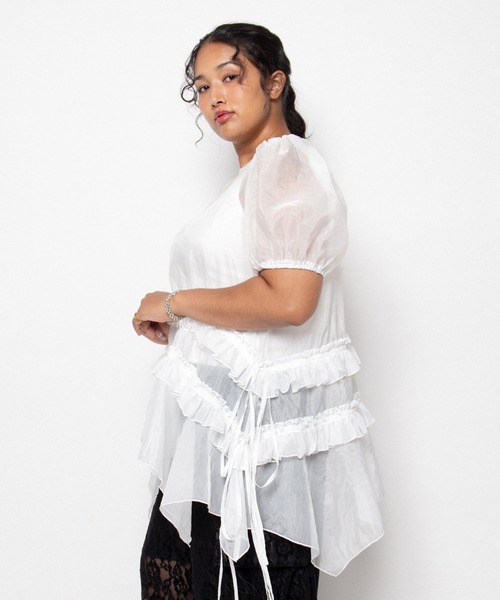 PUNYUS(プニュズ)の「【NEW SIZE】シアーワンピース(ワンピース・レディース・ブラック/ホワイト・3/1/2/4/5)」の17枚目の写真
