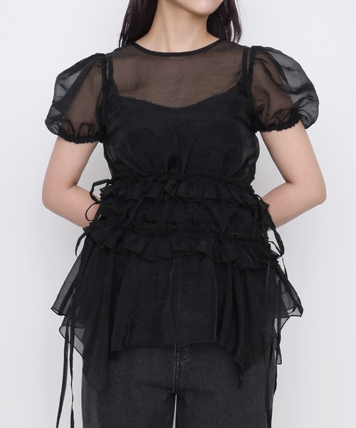 PUNYUS(プニュズ)の「【NEW SIZE】シアーワンピース(ワンピース・レディース・ブラック/ホワイト・3/1/2/4/5)」の10枚目の写真