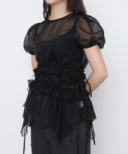 PUNYUS(プニュズ)の「【NEW SIZE】シアーワンピース(ワンピース・レディース・ブラック/ホワイト・3/1/2/4/5)」の11枚目の写真