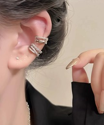 tunee（チュニー）の「【456899】レイヤードイヤーカフ2点セット(RZ)（イヤーカフ）」