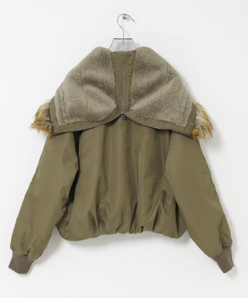 TICCA（ティッカ）の「『別注』TICCA×URBAN RESEARCH　ショートN2Bジャケット（ダウンジャケット/コート・レディース・カーキ/モカ・FREE）」の13枚目の写真