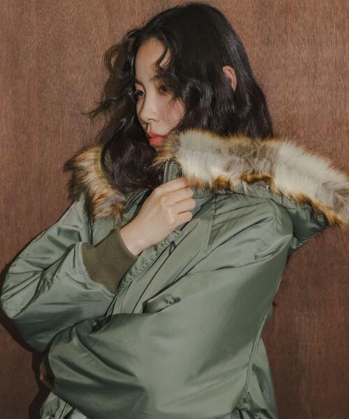 TICCA（ティッカ）の「『別注』TICCA×URBAN RESEARCH　ショートN2Bジャケット（ダウンジャケット/コート・レディース・カーキ/モカ・FREE）」の18枚目の写真