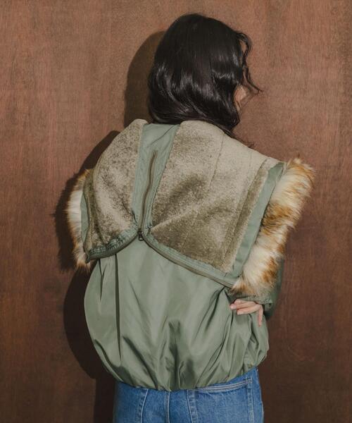 TICCA（ティッカ）の「『別注』TICCA×URBAN RESEARCH　ショートN2Bジャケット（ダウンジャケット/コート・レディース・カーキ/モカ・FREE）」の19枚目の写真