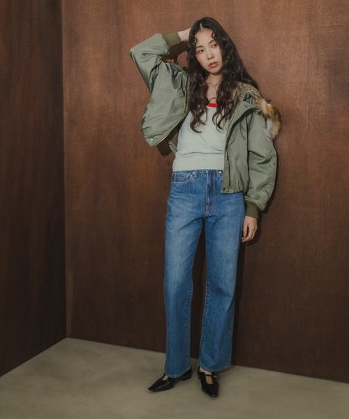 TICCA(ティッカ)の「『別注』TICCA×URBAN RESEARCH ショートN2Bジャケット(ダウンジャケット/コート・レディース・カーキ/モカ・FREE)」の6枚目の写真