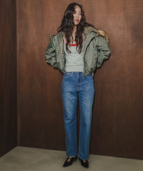 TICCA(ティッカ)の「『別注』TICCA×URBAN RESEARCH ショートN2Bジャケット(ダウンジャケット/コート・レディース・カーキ/モカ・FREE)」の7枚目の写真
