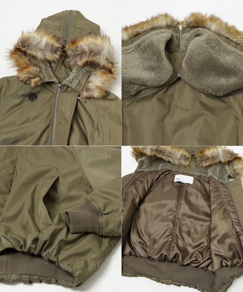 TICCA(ティッカ)の「『別注』TICCA×URBAN RESEARCH ショートN2Bジャケット(ダウンジャケット/コート・レディース・カーキ/モカ・FREE)」の21枚目の写真