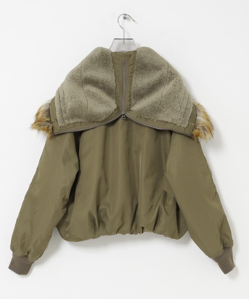 TICCA(ティッカ)の「『別注』TICCA×URBAN RESEARCH ショートN2Bジャケット(ダウンジャケット/コート・レディース・カーキ/モカ・FREE)」の22枚目の写真