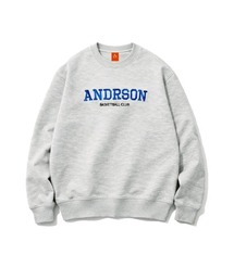 ＆RSON（アンダーソン）の「カレッジロゴ スウェットシャツ / レギュラーフィット クルーネックスウェット（スウェット）」