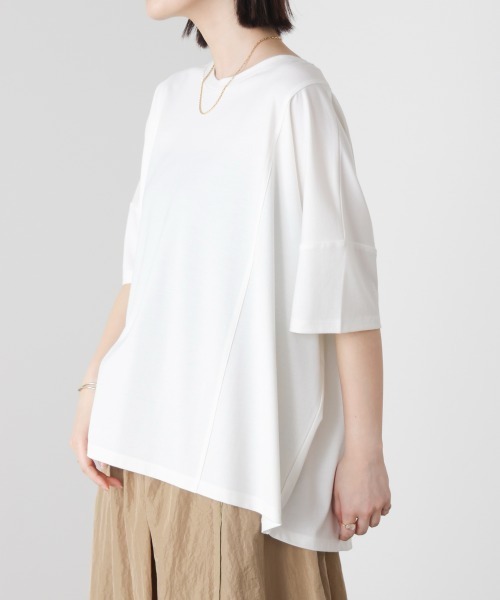 Bou Jeloud（ブージュルード）の「クリアクールワイドシルエットプルオーバー（Tシャツ/カットソー・レディース・オレンジ/ブラック/オフホワイト/ブルー・FREE）」の10枚目の写真