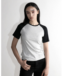 スーパークート レグラン半袖Tシャツ メランジグレー
