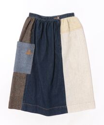 Harris Tweed Denimペザントスカート