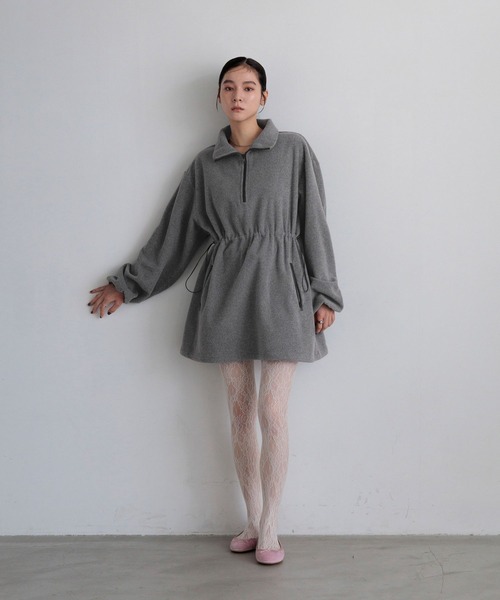 LOWRYS FARM（ローリーズファーム）の「フリースドロストミニワンピース 1049051（ワンピース・レディース・ブラウン/グレー/ブラック・FREE）」の8枚目の写真