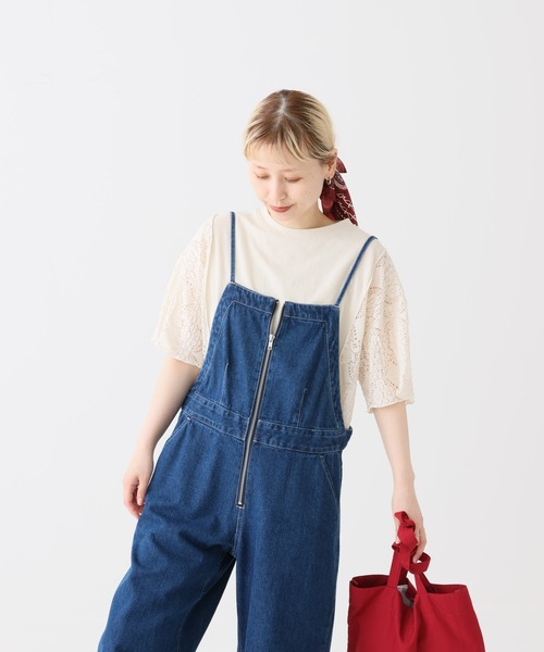 HEART MARKET(ハートマーケット)の「レース部分使いチュニック(Tシャツ/カットソー・レディース・ブラック/ナチュラル/ブルー/グリーン/チャコール・FREE)」の18枚目の写真