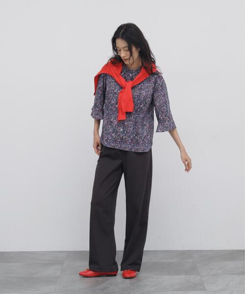 human woman(ヒューマンウーマン)の「《ウォッシャブル / リラックス / Good Price》バックメッシュジャージーストレートジョグパンツ(その他パンツ・レディース・グレー系その他/ベージュ・MEDIUM/LARGE)」の4枚目の写真