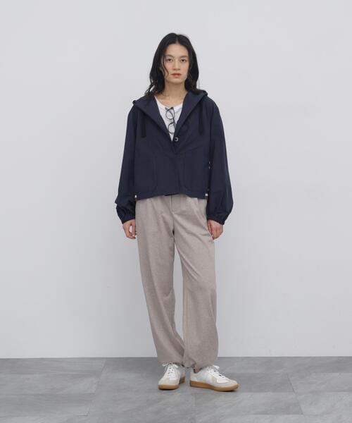 human woman(ヒューマンウーマン)の「《ウォッシャブル / リラックス / Good Price》バックメッシュジャージーストレートジョグパンツ(その他パンツ・レディース・グレー系その他/ベージュ・MEDIUM/LARGE)」の14枚目の写真