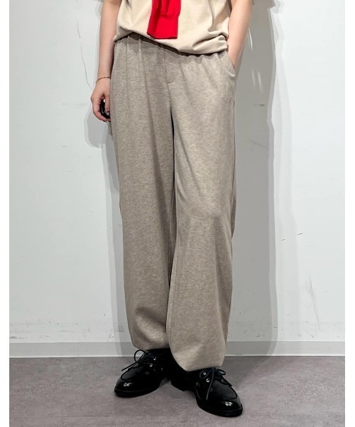 human woman(ヒューマンウーマン)の「《ウォッシャブル / リラックス / Good Price》バックメッシュジャージーストレートジョグパンツ(その他パンツ・レディース・グレー系その他/ベージュ・MEDIUM/LARGE)」の16枚目の写真
