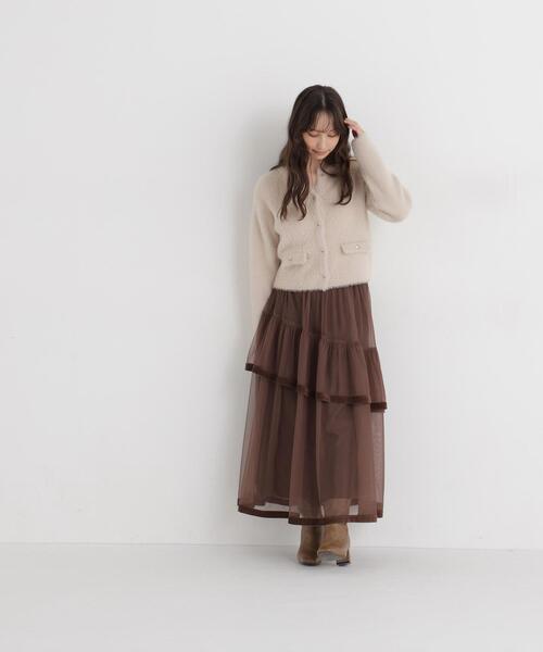 NATURAL BEAUTY BASIC(ナチュラルビューティーベーシック)の「シャギーアンサンブル(アンサンブル・レディース・ライトグリーン/ブルー/ブラウン/ベージュ・FREE)」の19枚目の写真