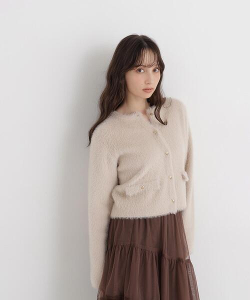 NATURAL BEAUTY BASIC(ナチュラルビューティーベーシック)の「シャギーアンサンブル(アンサンブル・レディース・ライトグリーン/ブルー/ブラウン/ベージュ・FREE)」の20枚目の写真