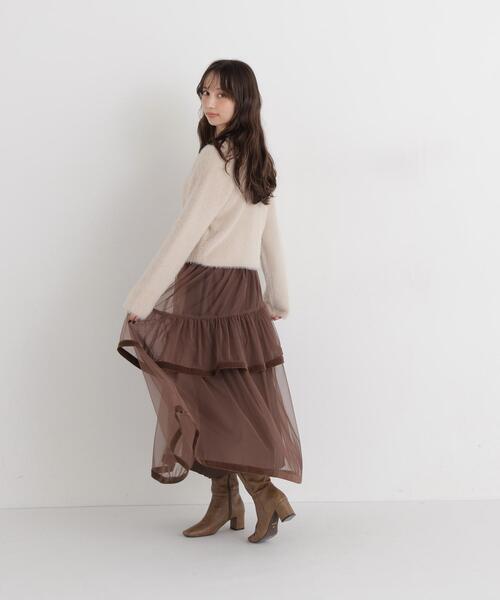 NATURAL BEAUTY BASIC(ナチュラルビューティーベーシック)の「シャギーアンサンブル(アンサンブル・レディース・ライトグリーン/ブルー/ブラウン/ベージュ・FREE)」の21枚目の写真