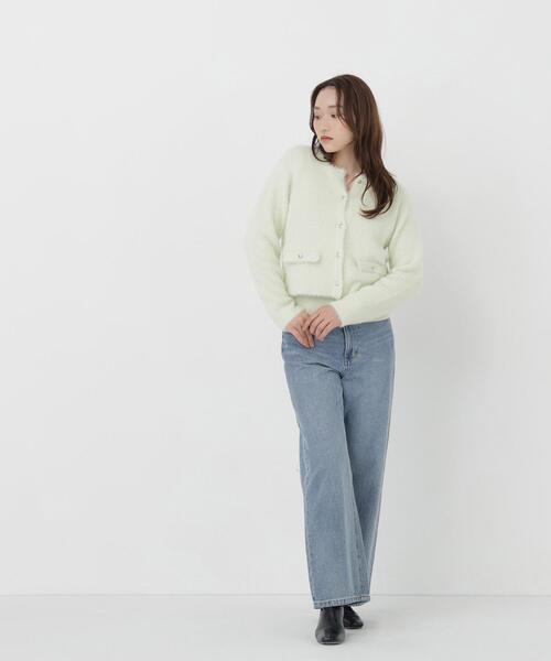 NATURAL BEAUTY BASIC(ナチュラルビューティーベーシック)の「シャギーアンサンブル(アンサンブル・レディース・ライトグリーン/ブルー/ブラウン/ベージュ・FREE)」の10枚目の写真