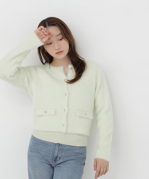 NATURAL BEAUTY BASIC(ナチュラルビューティーベーシック)の「シャギーアンサンブル(アンサンブル・レディース・ライトグリーン/ブルー/ブラウン/ベージュ・FREE)」の11枚目の写真
