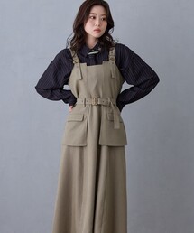 NICOLE CLUB（ニコル　クラブ）の「レイヤードジャンパースカート（サロペット/オーバーオール）」