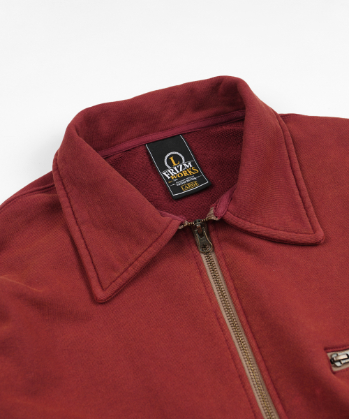 FRIZMWORKS（フリズムワークス）の「VINTAGE DYEING HALF ZIP SWEAT _ VINTAGE RED（スウェット・メンズ・その他・SMALL/MEDIUM/LARGE）」の3枚目の写真