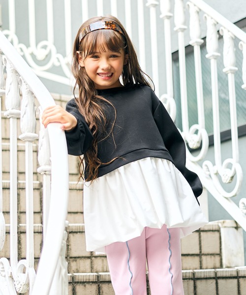 Piet(ピエット)の「裾バルーン プルオーバー(Tシャツ/カットソー・キッズ・ブラック/ブラウン・120/110/100/130)」の13枚目の写真