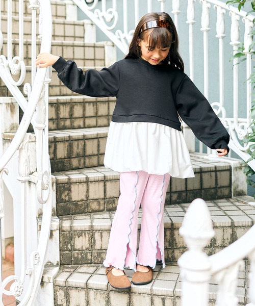 Piet(ピエット)の「裾バルーン プルオーバー(Tシャツ/カットソー・キッズ・ブラック/ブラウン・120/110/100/130)」の5枚目の写真
