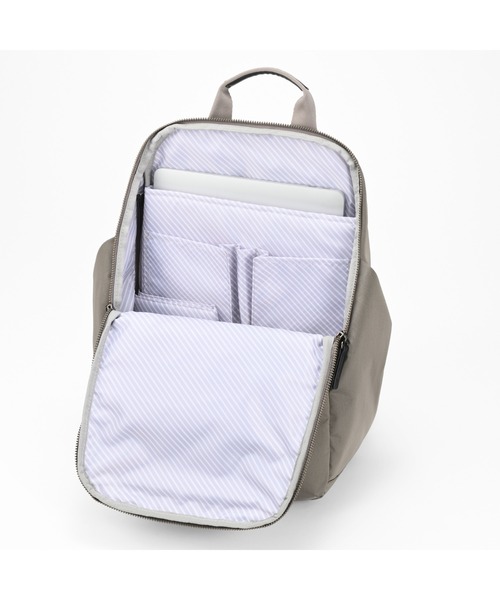ACE GENE（エースジーン）の「【ace. GENE/エースジーン】 ルフィラ 超軽量 通勤リュック12L 480g（バックパック/リュック・レディース・ネイビー/グレイッシュベージュ/ベージュ系その他/ブラック・FREE）」の8枚目の写真