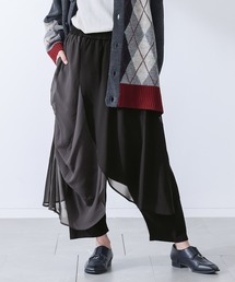 アシメレイヤードサルエルパンツ