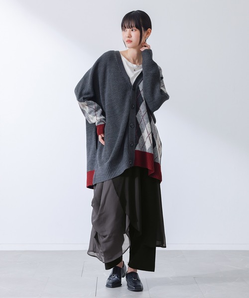 kOhAKU(コハク)の「アシメレイヤードサルエルパンツ(その他パンツ・レディース・チャコール・FREE)」の7枚目の写真
