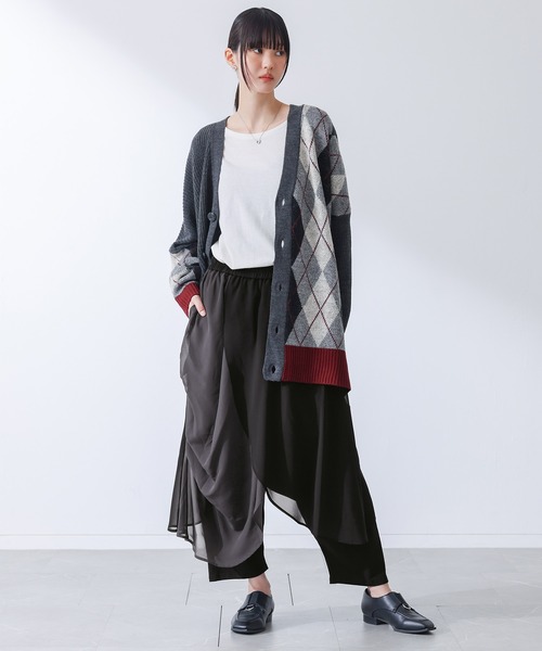 kOhAKU(コハク)の「アシメレイヤードサルエルパンツ(その他パンツ・レディース・チャコール・FREE)」の8枚目の写真
