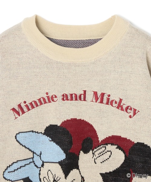 cross marche(クロスマルシェ)の「【Disney/ディズニー】ミッキー&ミニージャガードニットプルオーバー(ニット/セーター・レディース・アイボリー/ブラック・L/M/LL)」の5枚目の写真