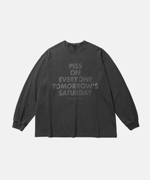 MOIF（モイフ）の「[AW26] ガーメントダイ L/S Tシャツ / チャコール（Tシャツ/カットソー）」