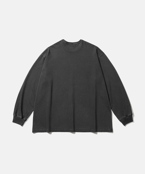 MOIF（モイフ）の「[AW26] ガーメントダイ L/S Tシャツ / チャコール（Tシャツ/カットソー・メンズ・その他・1(S)/2(M)/3(L)）」の2枚目の写真