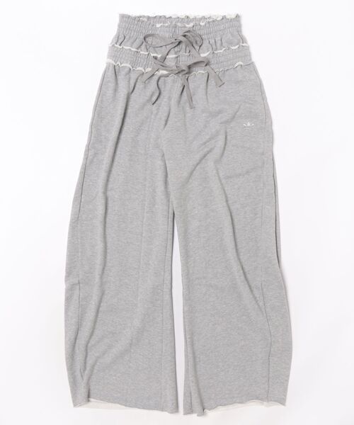 adidas（アディダス）の「adidas Originals/アディダス オリジナルス/SST DOUBLE WAISTED PANT（スウェットパンツ・レディース・ブラック/グレー・M/L/XL）」の2枚目の写真