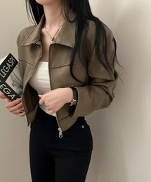 エコスエードショートブルゾン