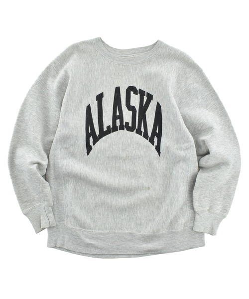 VINTAGE(ヴィンテージ)の「【USED】90's CROSS GRAIN "ALASKA" リバースタイプ スウェット USA製(スウェット・メンズ・グレー・X-LARGE)」の1枚目の写真