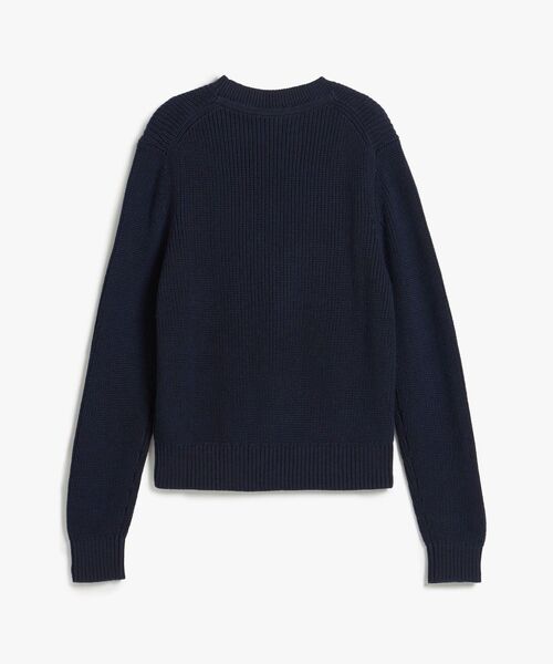 TOMMY HILFIGER（トミーヒルフィガー）の「コットンボートクルーネックレギュラーフィットセーター（ニット/セーター・レディース・ホワイト/ネイビー・SMALL/X-SMALL）」の14枚目の写真