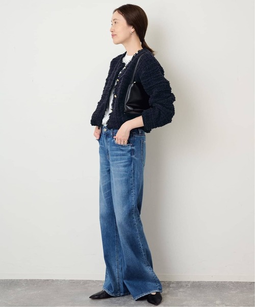 SLOBE IENA(スローブイエナ)の「《WEB限定/追加2》ツイードニットジャケット(カーディガン/ボレロ・レディース・ネイビー・FREE)」の12枚目の写真