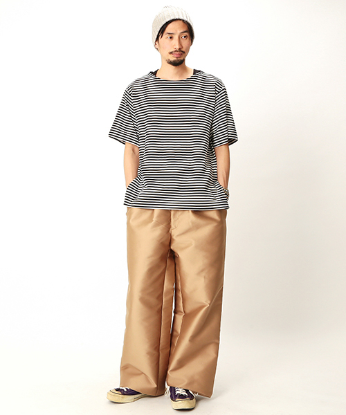 International Gallery BEAMS（インターナショナルギャラリービームス）の「TA CA Si / ビッグシルエット ボーダーＴシャツ（Tシャツ/カットソー・メンズ・ネイビー/ブラック・44/46/48）」の16枚目の写真