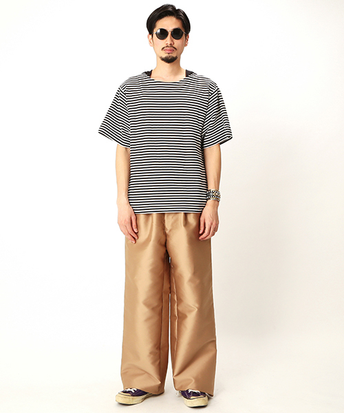 International Gallery BEAMS（インターナショナルギャラリービームス）の「TA CA Si / ビッグシルエット ボーダーＴシャツ（Tシャツ/カットソー・メンズ・ネイビー/ブラック・44/46/48）」の17枚目の写真