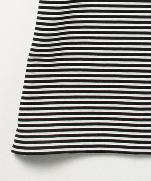 International Gallery BEAMS（インターナショナルギャラリービームス）の「TA CA Si / ビッグシルエット ボーダーＴシャツ（Tシャツ/カットソー・メンズ・ネイビー/ブラック・44/46/48）」の12枚目の写真