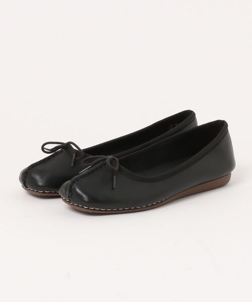 Clarks(クラークス)の「【Clarks】Freckle Ice(バレエシューズ・レディース・ブラック・22.5cm/25.0cm/23.0cm/23.5cm/24.0cm/24.5cm)」の1枚目の写真