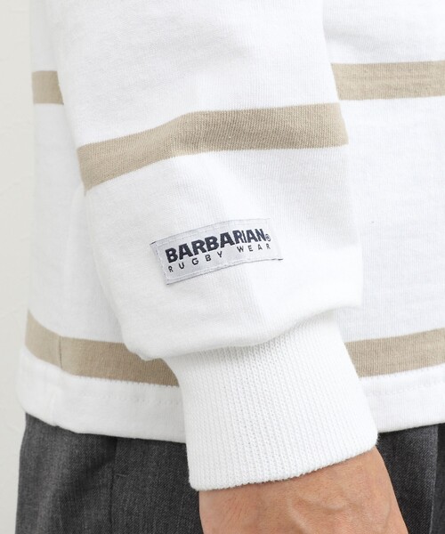 Barbarian(バーバリアン)の「【BARBARIAN/バーバリアン】別注 8オンス ラガーシャツ 26AW(Tシャツ/カットソー・メンズ・ネイビー/ホワイト系その他・M/L/XL)」の14枚目の写真