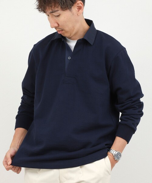 Barbarian(バーバリアン)の「【BARBARIAN/バーバリアン】別注 8オンス ラガーシャツ 26AW(Tシャツ/カットソー・メンズ・ネイビー/ホワイト系その他・M/L/XL)」の17枚目の写真